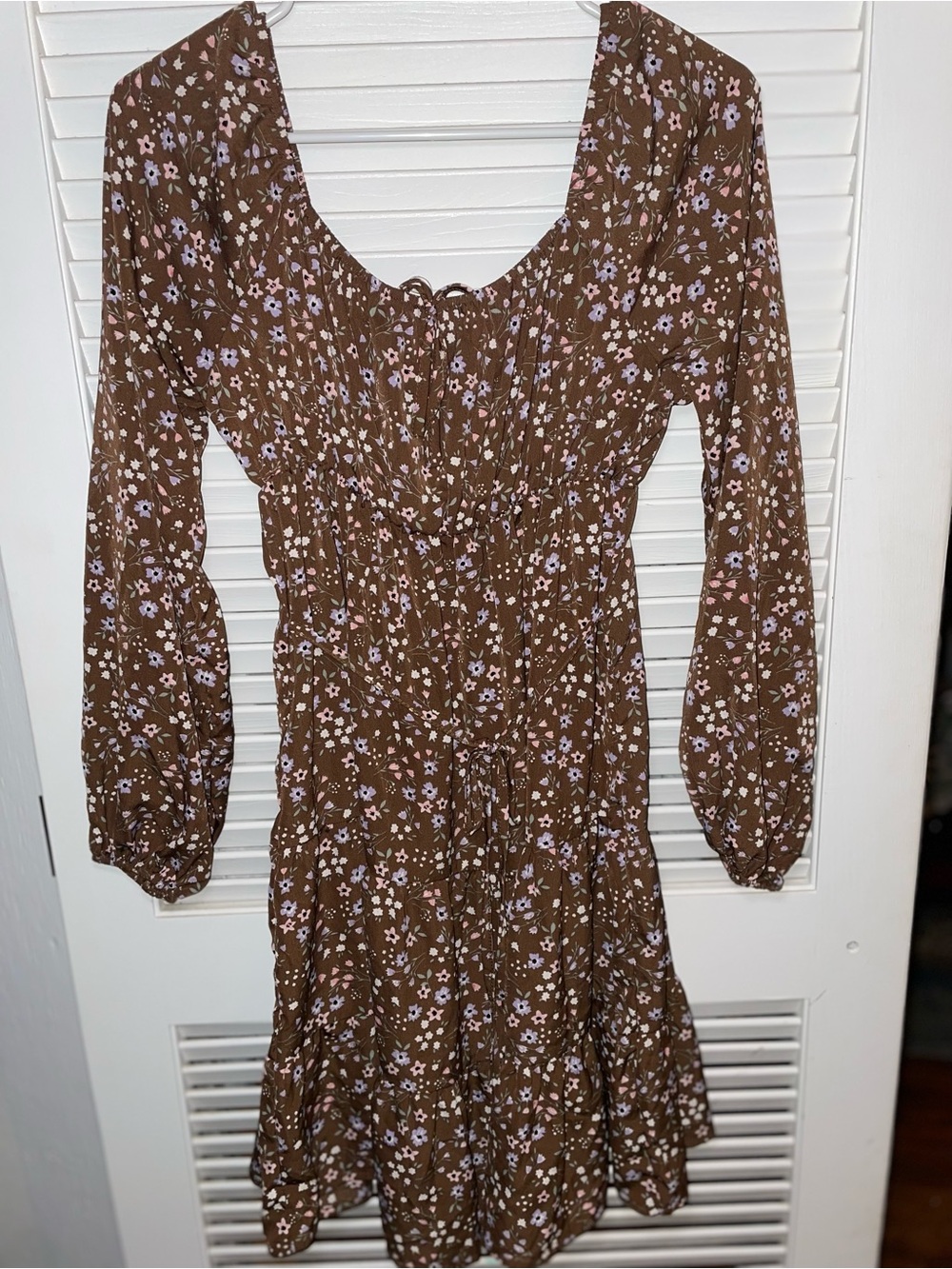 Floral Brown Dress